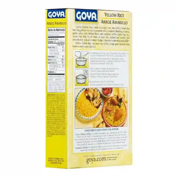 Arroz Amarillo Goya Estilo Español 7oz - Imagen 2