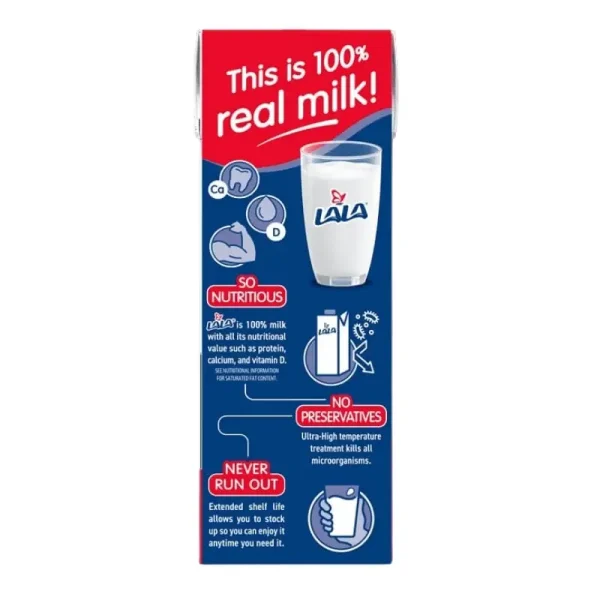 LALA Leche entera UHT estable, sin sabor, caja de 32 oz, (paquete de 3) - Imagen 3