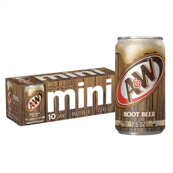 A&W Root Beer 10 Latas de Paquete Soda Pop, 7.5 fl oz