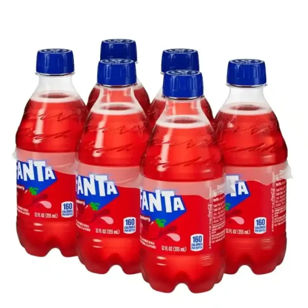 Fanta Botellas de Refresco de Fresa, 12 fl oz, Paquete de 6 - Imagen 4