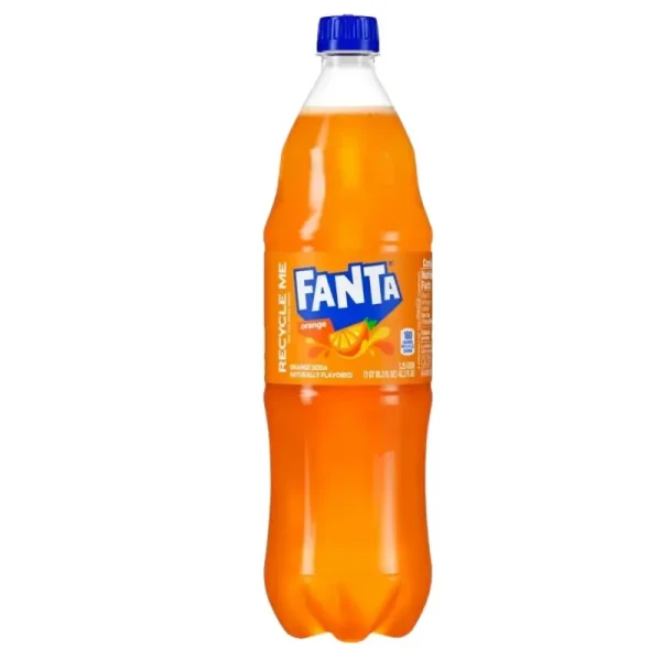 Fanta Naranja Refresco de Fruta Pop, Botella de 1,25 Litros