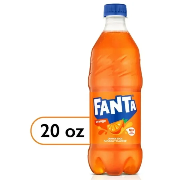 Fanta Orange Pop, Refresco. Botella de Plástico de 20 fl oz