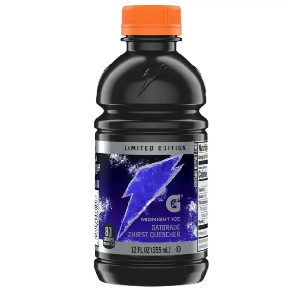 Gatorade Paquete Variado de  Bebidas Deportivas Lightning Blast_Midnight Ice, 12 fl oz, Botellas de 18 Unidades - Imagen 4