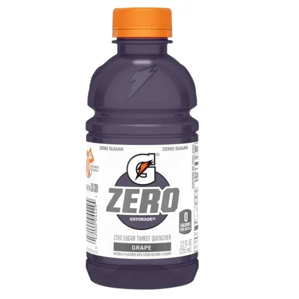 Gatorade Zero Sugar. Bebida con Sabor a Uva, 12 Fl Oz, Botellas de 12 Unidades - Imagen 3