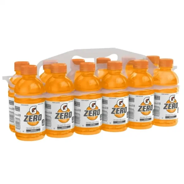 Gatorade Zero Sugar. Bebidas Deportivas de Naranja, 12 Fl Oz, 12 Botellas