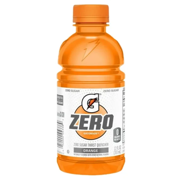 Gatorade Zero Sugar. Bebidas Deportivas de Naranja, 12 Fl Oz, 12 Botellas - Imagen 3