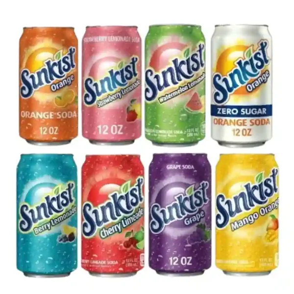 Sun-kist  Paquete de 8 Refrescos Afrutados. Latas de 12 fl oz - Imagen 3