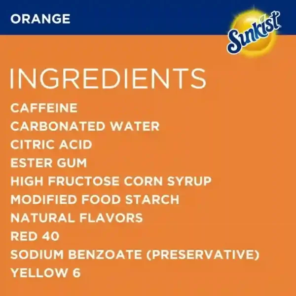 Sunkist Orange. Paquete de 12 Latas Refresco 12 Fl Oz - Imagen 2