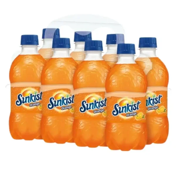 Sunkist Orange Refresco 12 fl oz, Paquete de 8 Botellas - Imagen 2