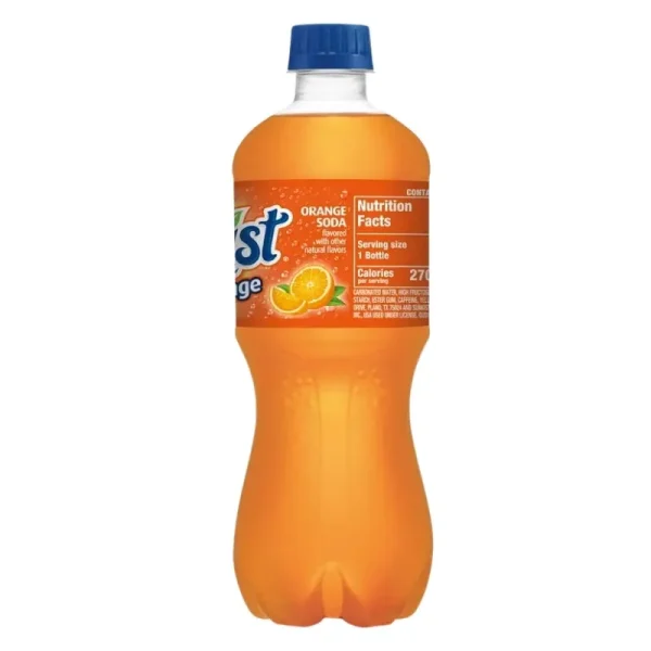 Sunkist Orange Botella Soda Pop, 20 fl oz - Imagen 3