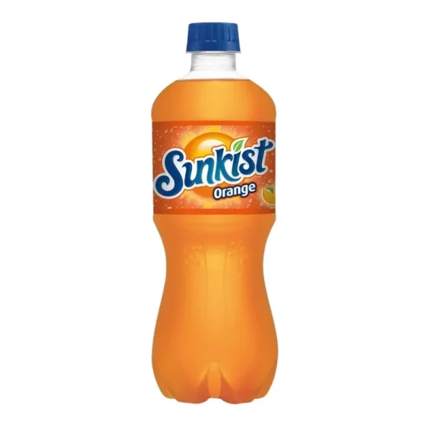 Sunkist Orange Botella Soda Pop, 20 fl oz