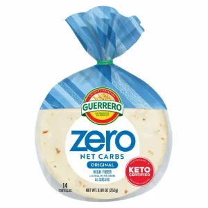 Guerrero Zero Net Carbs Tortillas Originales Tamaño Taco Callejero, Pack de 14
