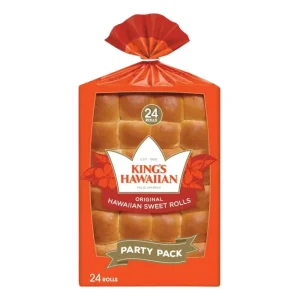 King's Hawaiian Rollos Dulces Hawaianos Originales, Bolsa de 24 Unidades