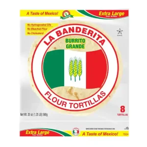 La Banderita Burrito Grande Tortillas de Harina Extra 8 Unidades
