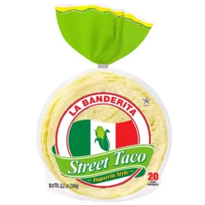 La Banderita Taco Callejero Tortillas de Maíz Tamaño 4" 9.2 Oz. 20 Unidades (Pack de 6)