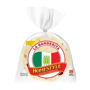 La Banderita Tortillas Caseras 20 Unidades, Tamaño Taco Suave