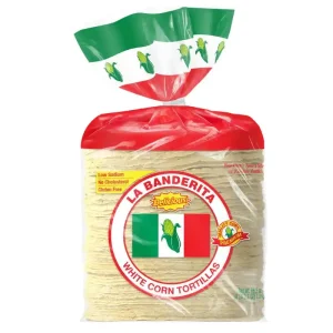 La Banderita Tortillas de Maíz Blanco 80 Unidades