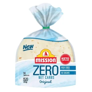 Mission Zero Net Carbs Tortillas de Harina Originales Tamaño Tacos Callejeros, 14 Unidades