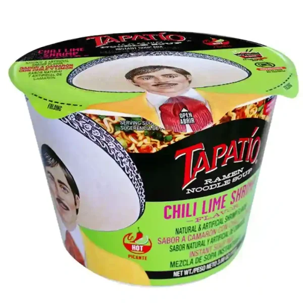 Tapatio Spicy Chili Lime Shrimp Flavor Ramen Noodle Soup, 3.8 oz (Pack of 6)