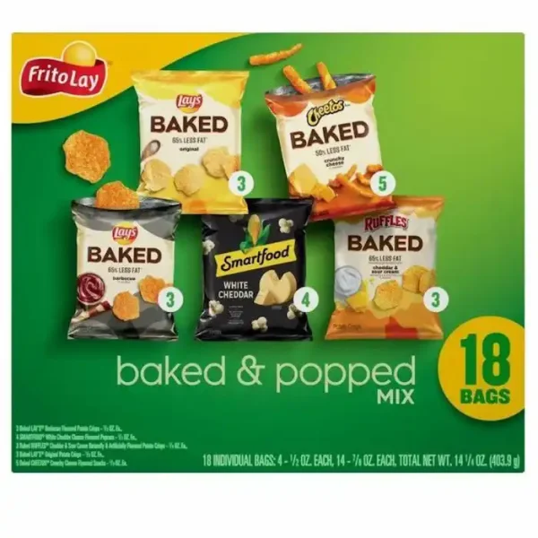 Frito-Lay Paquete Variado de Chips Horneados y Reventados, Paquete Múltiple de 18 Unidades - Imagen 2