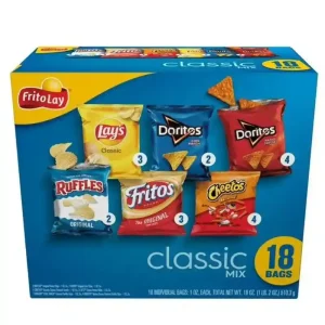 Frito Lay Paquete Variety de Chips de Mezcla Clásica 1 oz, 18 Unidades