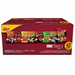 Frito-Lay Snacks Variados Ardientes Bolsas de 1 oz, Bolsa Múltiple de 42 Unidades