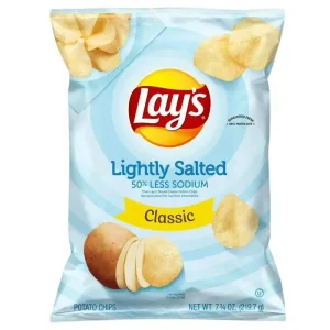 Lay's Papas Fritas Sabor Clásico Ligeramente Salado, Bolsa de 7,75 oz