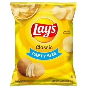 Lay's Potato Chips Clásico Tamaño Fiesta, Bolsa de 13 oz